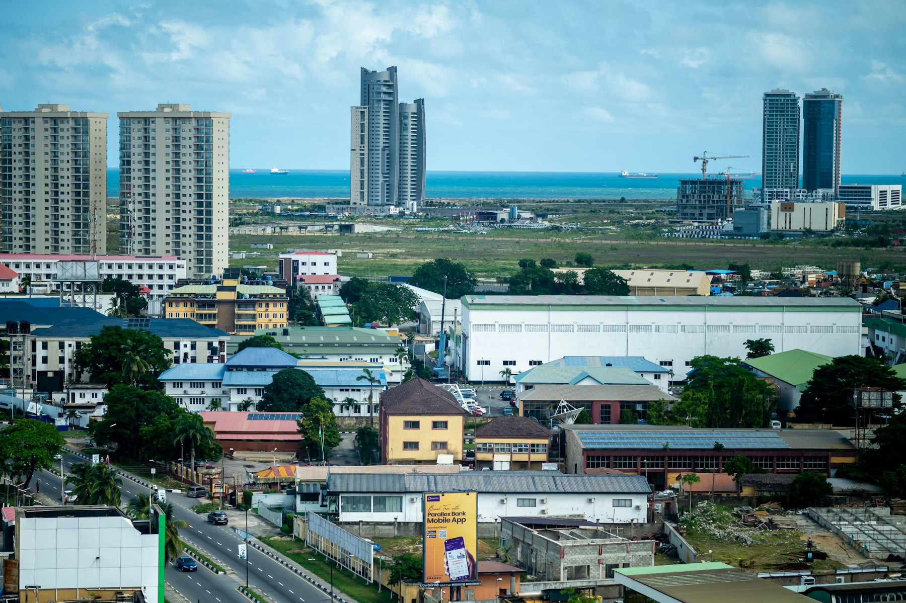 Lagos coastal skyline where new development is pushing into the surrounding growth corridors