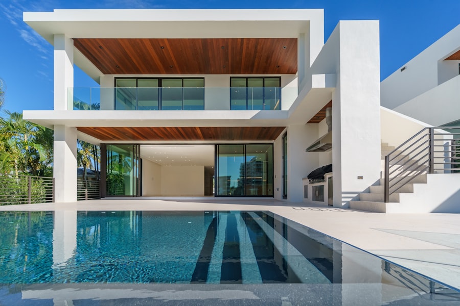 Modern luxury villa with a private pool