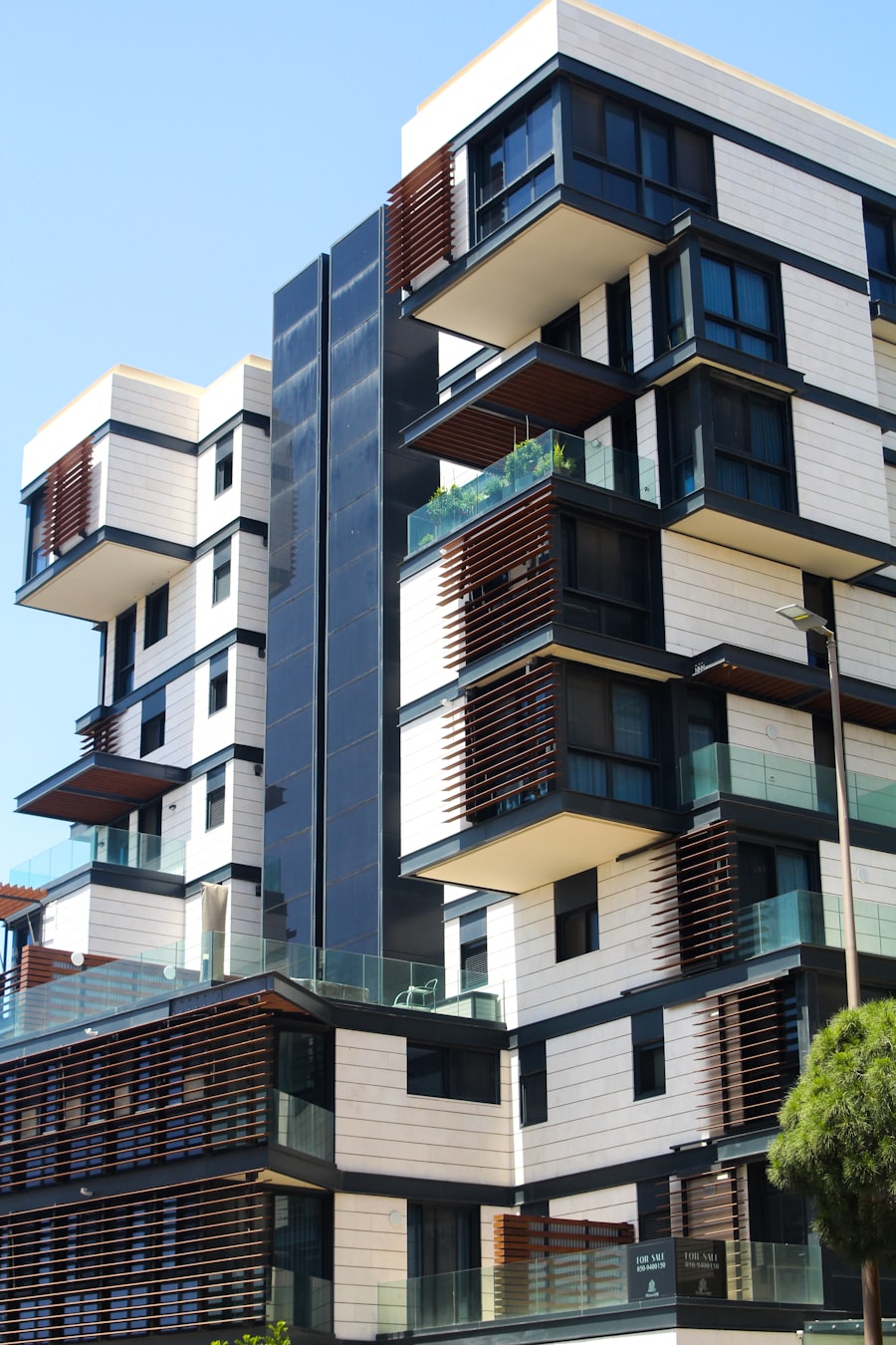 Modern architectural building